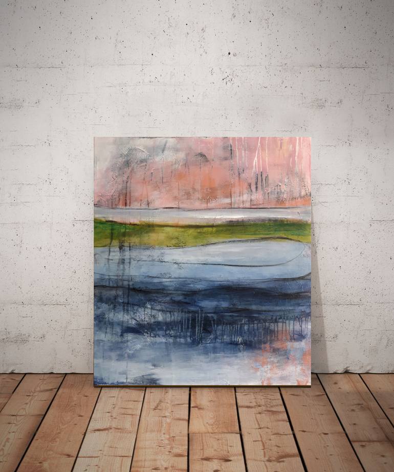 Original Abstract Expressionism Abstract Painting by Justyna Gadek