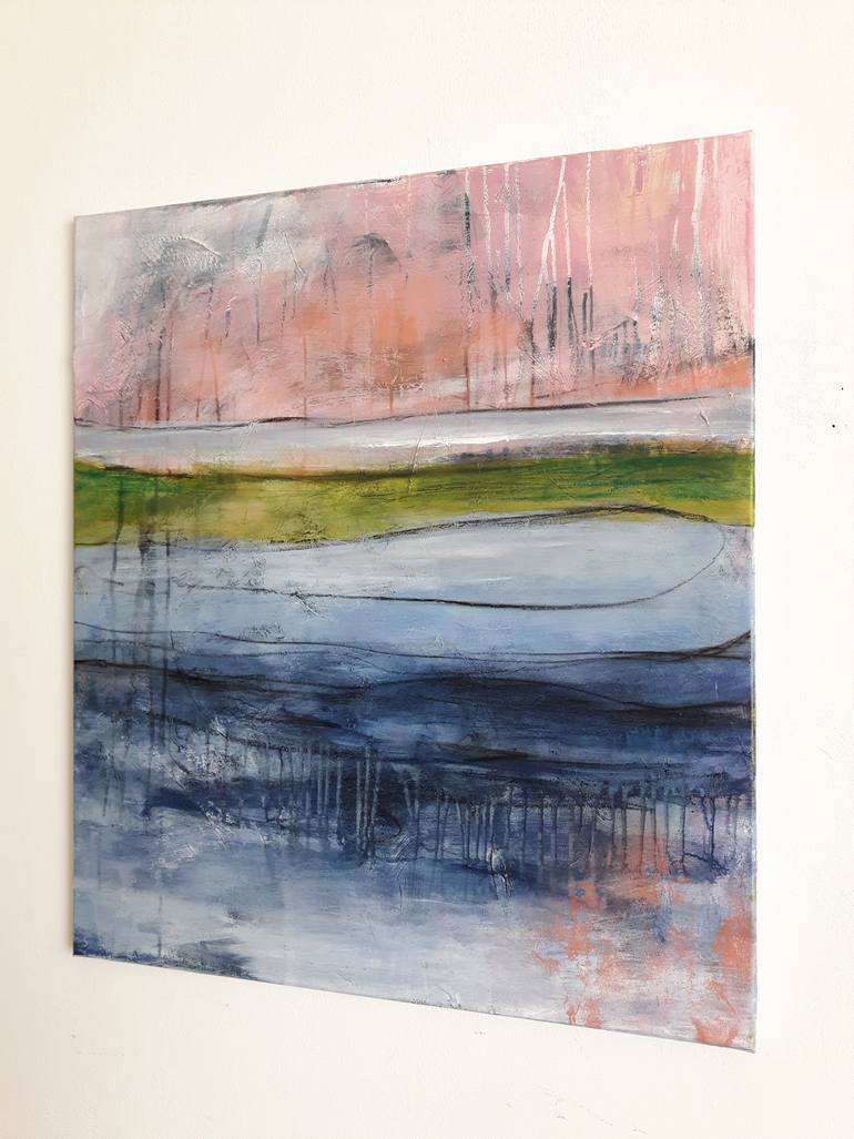 Original Abstract Expressionism Abstract Painting by Justyna Gadek