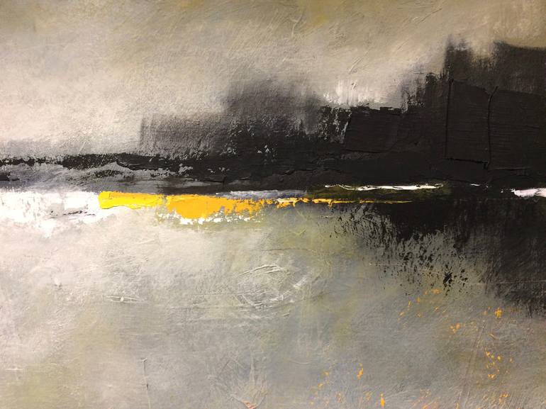 Original Abstract Expressionism Landscape Painting by Jan Aanstoot