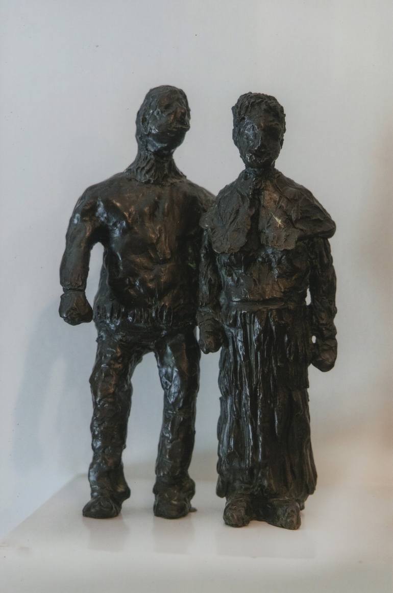 Original People Sculpture by Ginette Ashkenazy