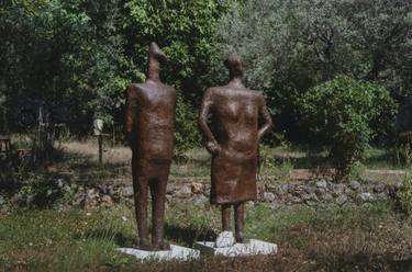 Original People Sculpture by Ginette Ashkenazy