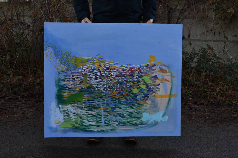 Original Abstract Expressionism Abstract Painting by Bogi Bíró
