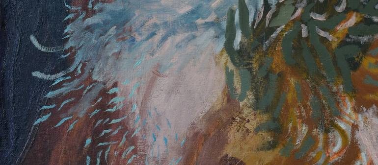 Original Abstract Expressionism People Painting by Bogi Bíró