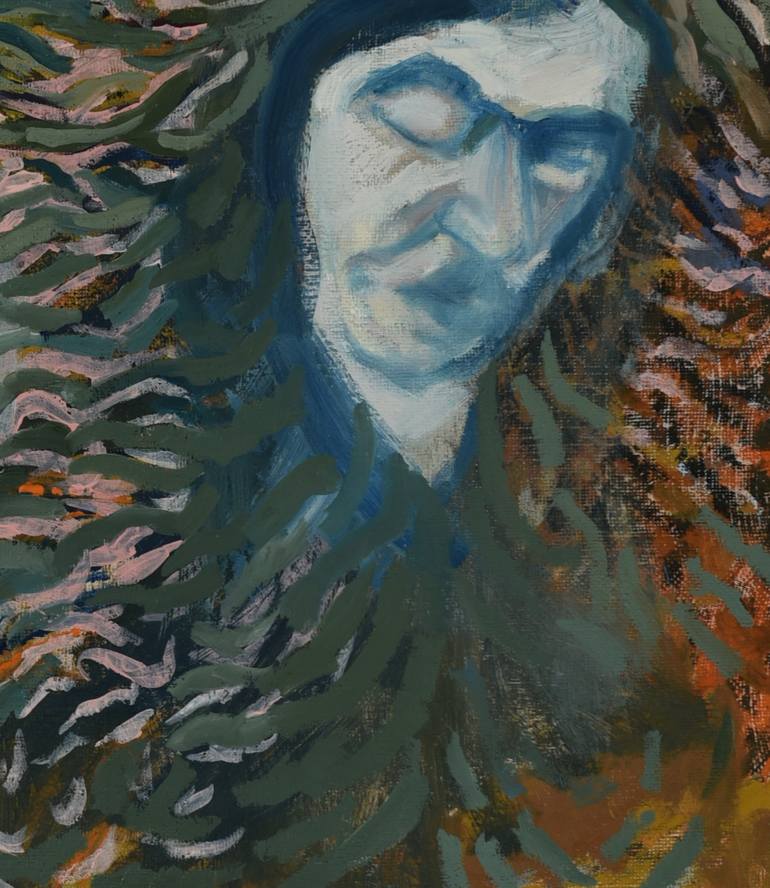 Original Abstract Expressionism People Painting by Bogi Bíró