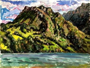 Original Landscape Painting by Vaida Mikliusiene