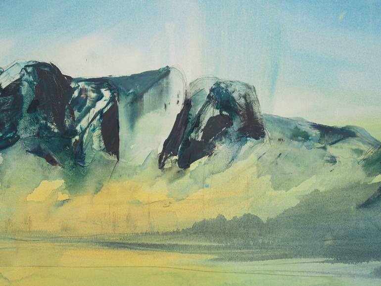 Original Abstract Expressionism Landscape Painting by Victoria Young Jamieson