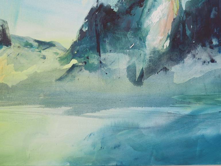 Original Abstract Expressionism Landscape Painting by Victoria Young Jamieson