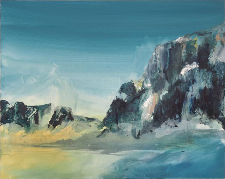 Original Abstract Expressionism Landscape Painting by Victoria Young Jamieson