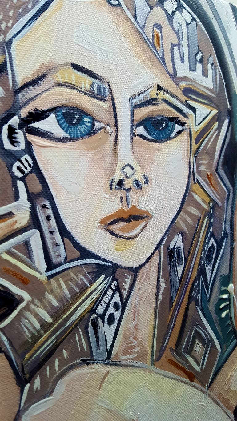 Original Street Art Women Painting by Dana Richardson