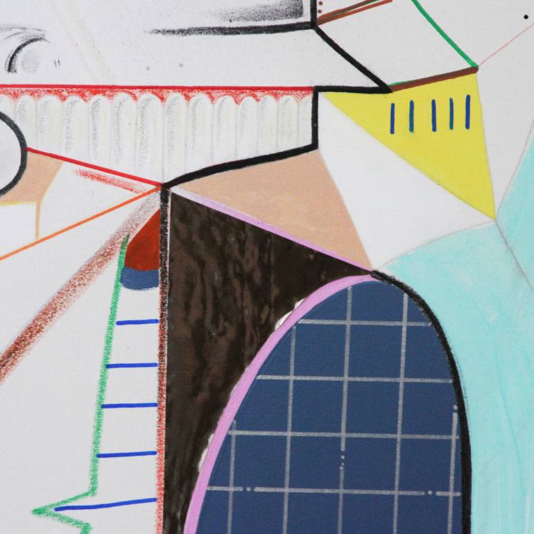 Original Cubism Abstract Painting by Lincoln Magalhães