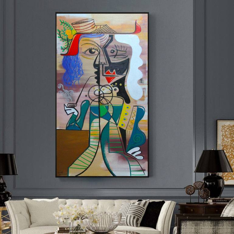 Original Fine Art Abstract Painting by Lincoln Magalhães