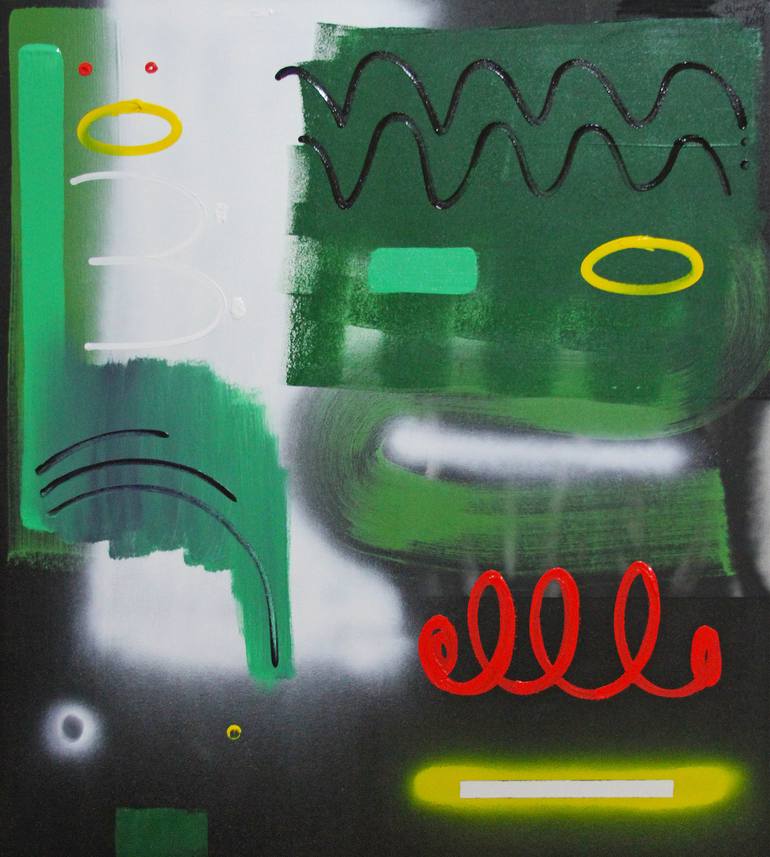 Original Abstract Painting by Lincoln Magalhães
