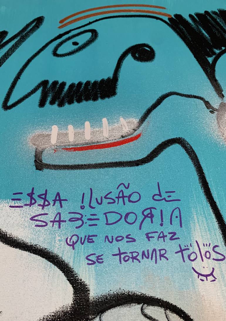 Original Figurative Abstract Painting by Lincoln Magalhães