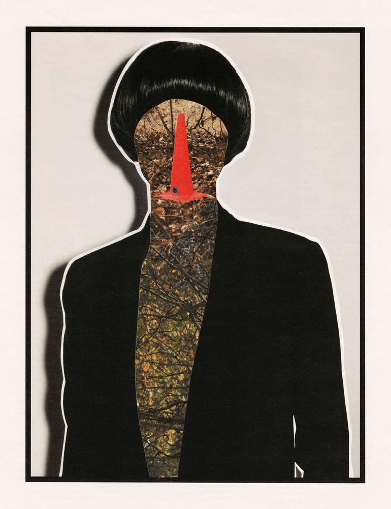 Original Dada People Collage by Sasha Jordano