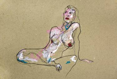 Print of Expressionism Nude Drawings by Shane Carn