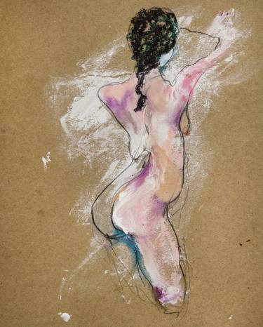Print of Expressionism Nude Drawings by Shane Carn