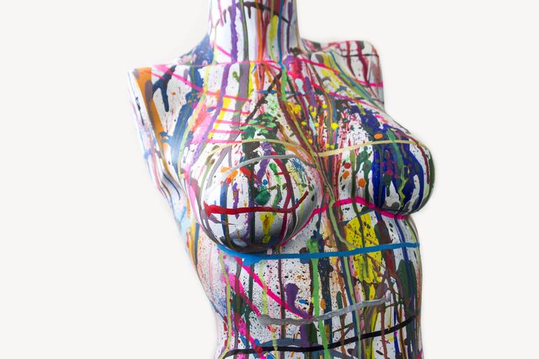 Original Abstract Body Sculpture by Nidia de Haas