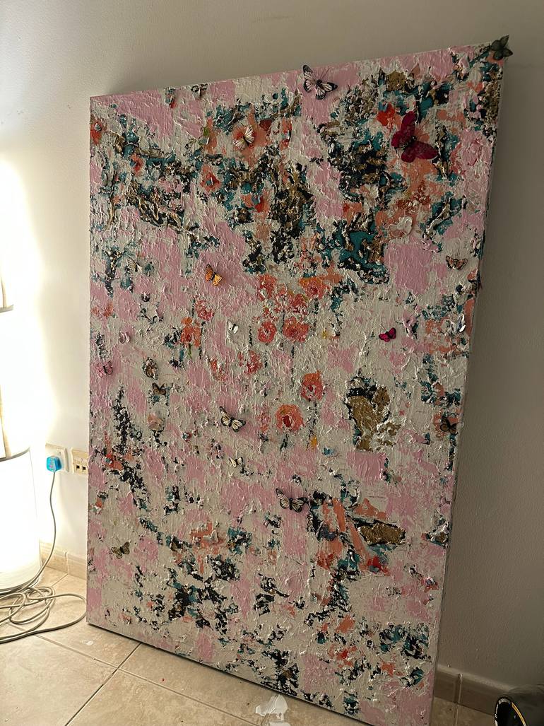 Original Abstract Expressionism Abstract Painting by Moe Zerari