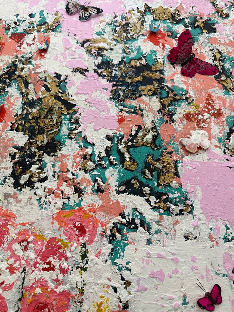 Original Abstract Expressionism Abstract Painting by Moe Zerari