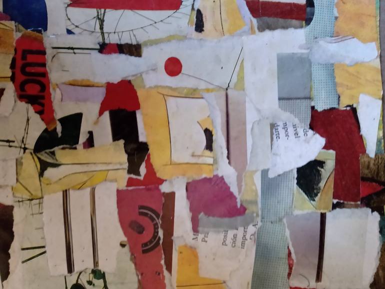 Original Fine Art Abstract Collage by Carolina Himmel