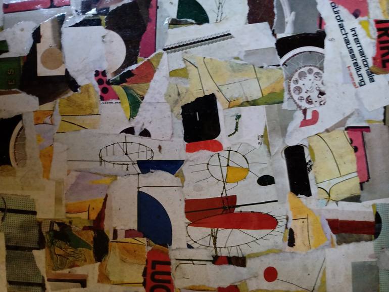 Original Fine Art Abstract Collage by Carolina Himmel