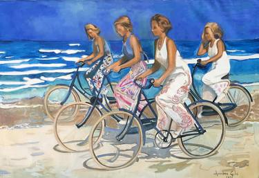 Original Beach Paintings by Andrea Gelsi