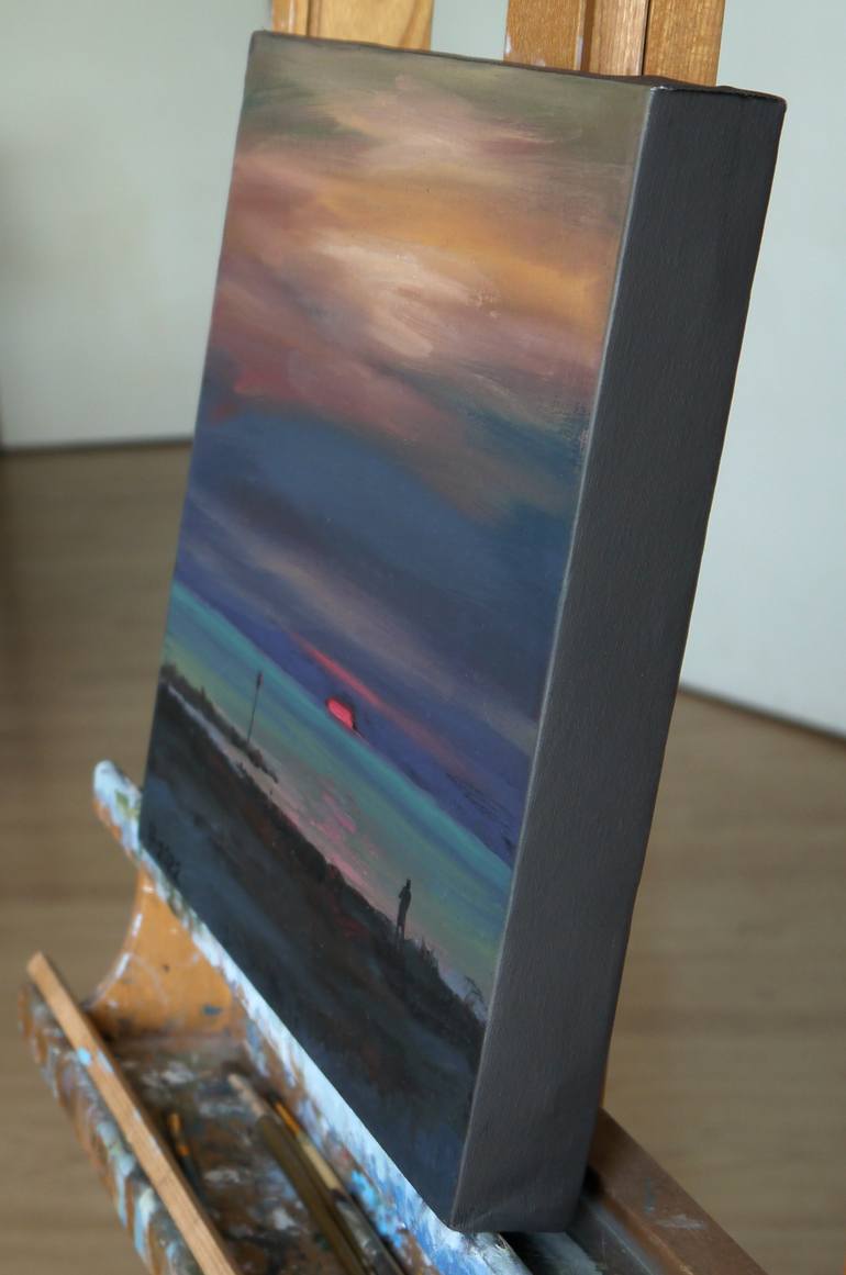 Original Figurative Seascape Painting by Anastasia Chernysheva