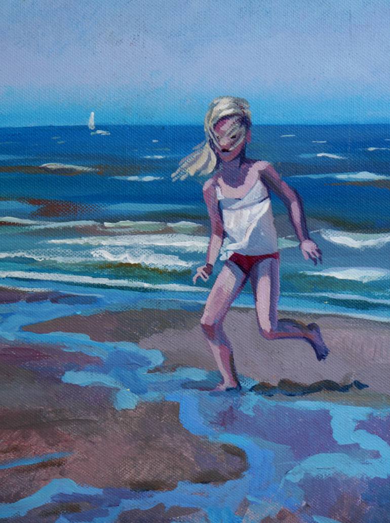 Original Beach Painting by Anastasia Chernysheva