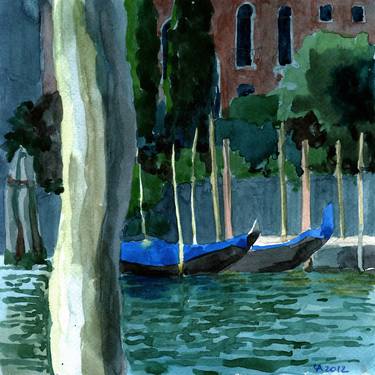Gondolas in Venice thumb