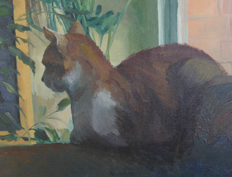 Original Cats Painting by Anastasia Chernysheva
