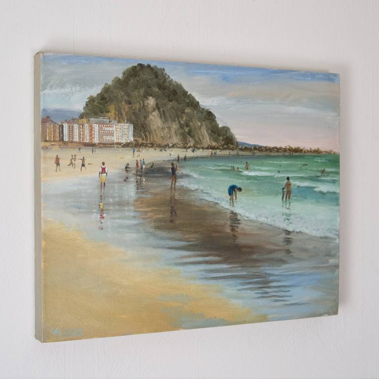 Original Beach Painting by Anastasia Chernysheva