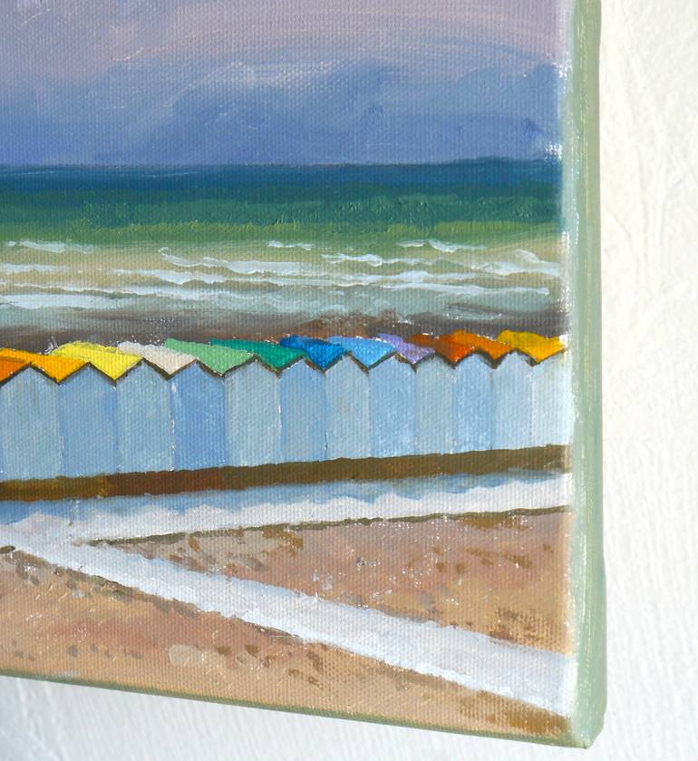 Original Figurative Beach Painting by Anastasia Chernysheva