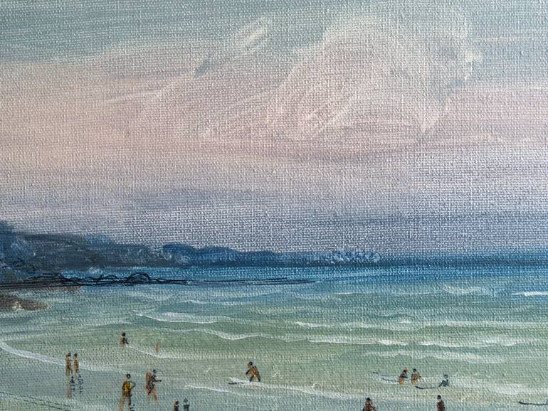 Original Figurative Beach Painting by Anastasia Chernysheva