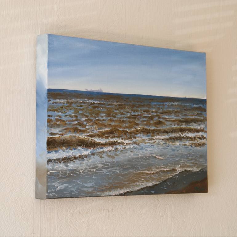 Original Impressionism Seascape Painting by Anastasia Chernysheva