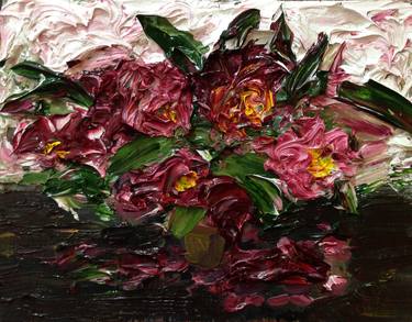 Original Expressionism Floral Paintings by Erik Castellanos