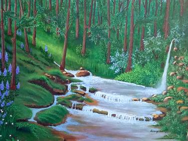 Print of Fine Art Nature Paintings by Srirup Choudhary