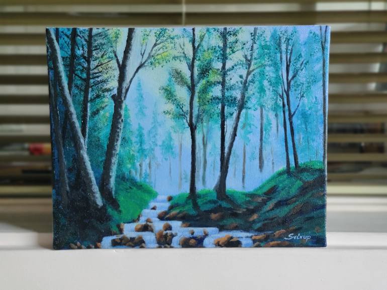 Original Surrealism Landscape Painting by Srirup Choudhary