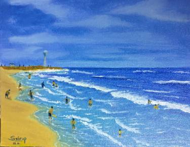 Print of Fine Art Beach Paintings by Srirup Choudhary