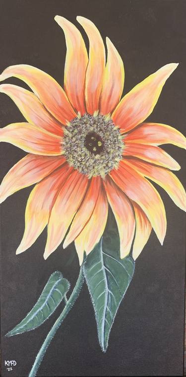 Original Expressionism Floral Paintings by Kathy McDermott