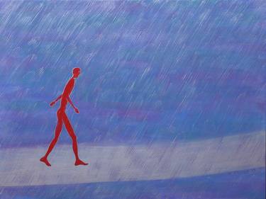 Walking Man 2 - Homage to Giacometti thumb
