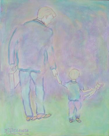 Print of Figurative Family Paintings by Kenneth Tesoriere