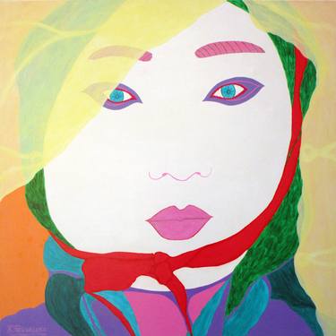 Print of Modern Women Paintings by Kenneth Tesoriere