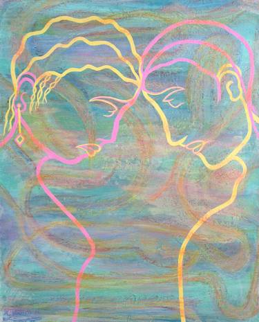 Print of Modern Love Paintings by Kenneth Tesoriere