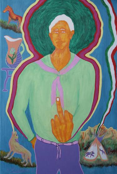 Original Expressionism Political Paintings by Kenneth Tesoriere