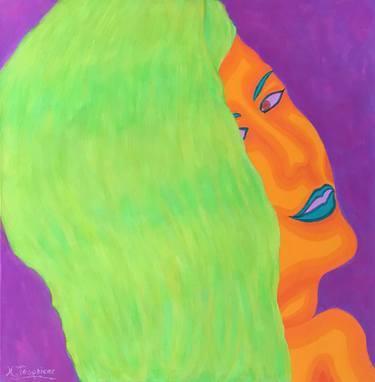 Original Expressionism Women Paintings by Kenneth Tesoriere