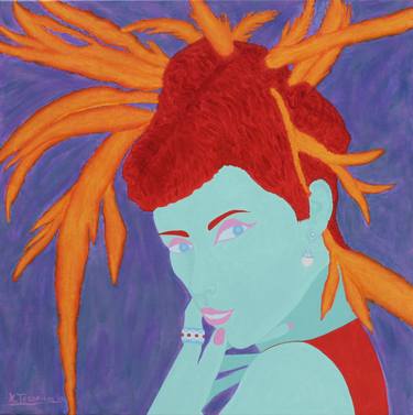 Original Expressionism Women Paintings by Kenneth Tesoriere
