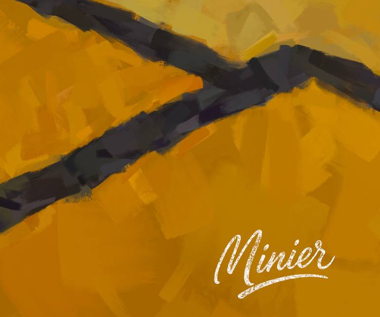 Original Abstract Expressionism Famous Mixed Media by Martin Minier