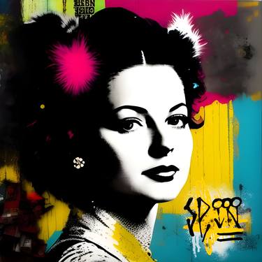 Original Street Art Women Digital by Cicero Spin