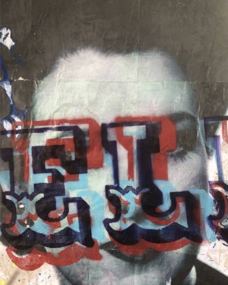 Original Pop Art Typography Painting by Cicero Spin
