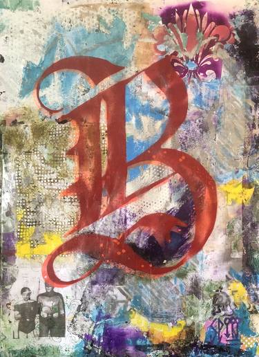Print of Pop Art Calligraphy Mixed Media by Cicero Spin